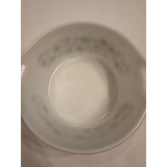 Vintage Pyrex 474-B Casserole Dish Spring Blossom White Green 1.5qt - Picture 6 of 7